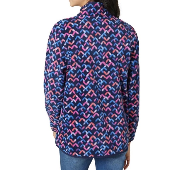 Eddie Bauer Kids Quest Print 1/4 Zip Fleece Pullover Sz M/10-12 w MEASUREMENTS! - Picture 10 of 14